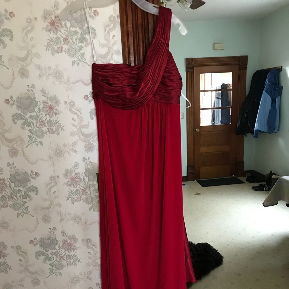 Floor length Red a Dress